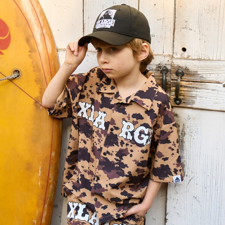 日本童裝 XLARGE KIDS 迷彩襯衫 90-140cm 男童款 夏季 TOPS
