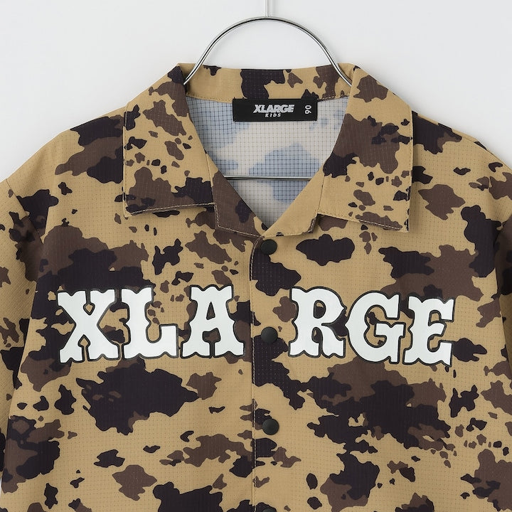 日本童裝 XLARGE KIDS 迷彩襯衫 90-140cm 男童款 夏季 TOPS