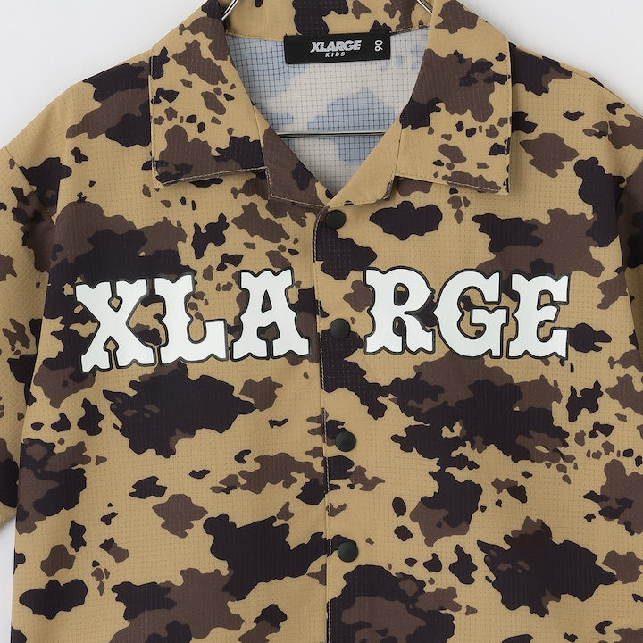 日本童裝 XLARGE KIDS 迷彩襯衫 90-140cm 男童款 夏季 TOPS