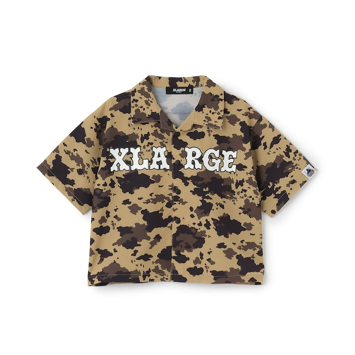 日本童裝 XLARGE KIDS 迷彩襯衫 90-140cm 男童款 夏季 TOPS