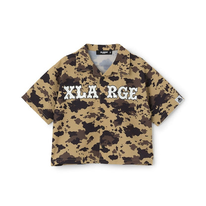 日本童裝 XLARGE KIDS 迷彩襯衫 90-140cm 男童款 夏季 TOPS