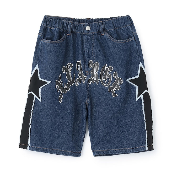 日本童裝 XLARGE KIDS 星星牛仔短褲 90-140cm 男童款 夏季 PANTS