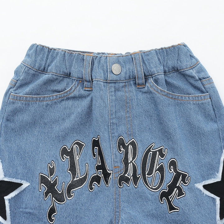 日本童裝 XLARGE KIDS 星星牛仔短褲 90-140cm 男童款 夏季 PANTS