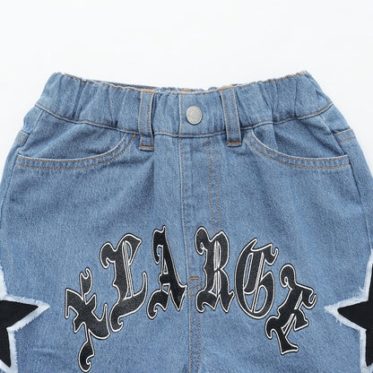 日本童裝 XLARGE KIDS 星星牛仔短褲 90-140cm 男童款 夏季 PANTS