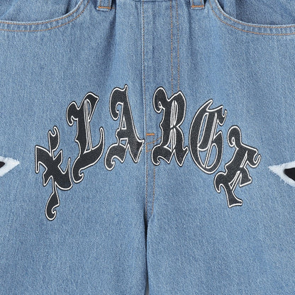 日本童裝 XLARGE KIDS 星星牛仔短褲 90-140cm 男童款 夏季 PANTS