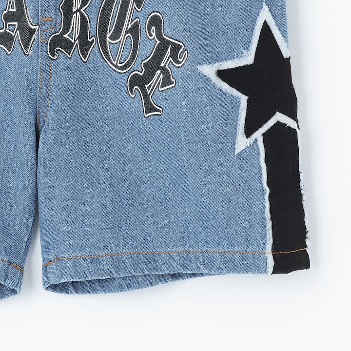 日本童裝 XLARGE KIDS 星星牛仔短褲 90-140cm 男童款 夏季 PANTS