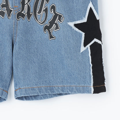 日本童裝 XLARGE KIDS 星星牛仔短褲 90-140cm 男童款 夏季 PANTS