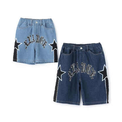 日本童裝 XLARGE KIDS 星星牛仔短褲 90-140cm 男童款 夏季 PANTS
