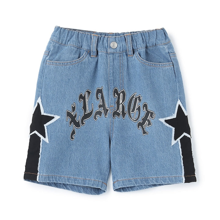 日本童裝 XLARGE KIDS 星星牛仔短褲 90-140cm 男童款 夏季 PANTS