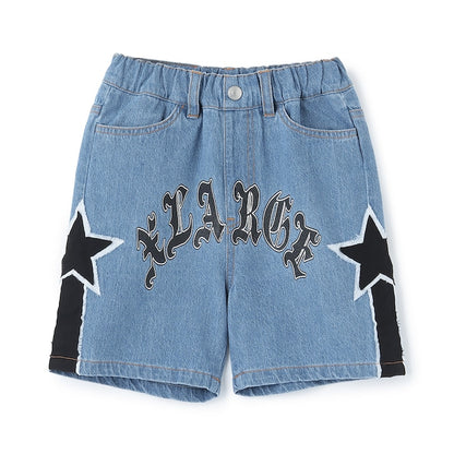 日本童裝 XLARGE KIDS 星星牛仔短褲 90-140cm 男童款 夏季 PANTS