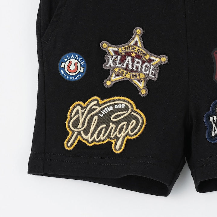 日本童裝 XLARGE KIDS 貼布徽章短褲 80-140cm 男童款 夏季 PANTS