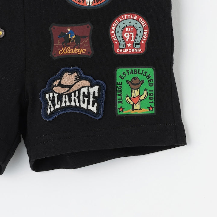 日本童裝 XLARGE KIDS 貼布徽章短褲 80-140cm 男童款 夏季 PANTS