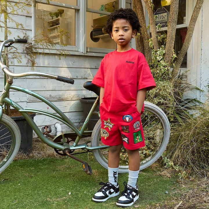 日本童裝 XLARGE KIDS 貼布徽章短褲 80-140cm 男童款 夏季 PANTS