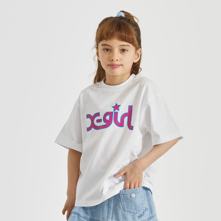 日本童裝 X-girl Stages 印花短袖上衣 80-140cm 男童款 夏季 TOPS