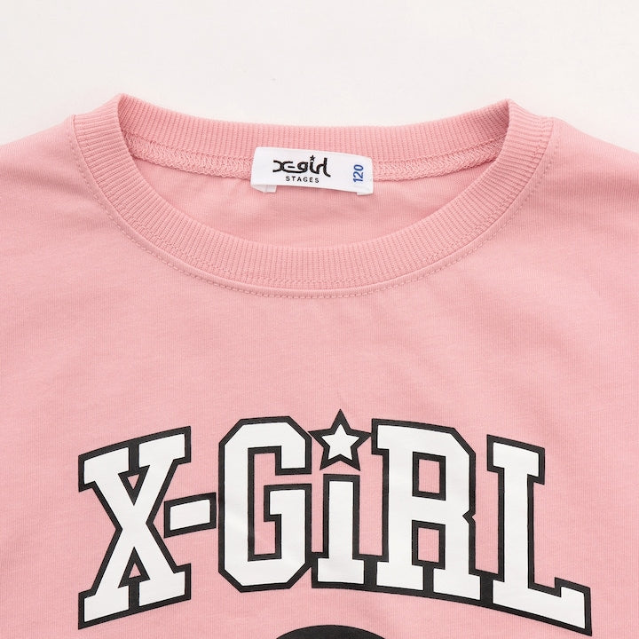 日本童裝 X-girl Stages 學院風上衣及百褶裙套裝 100-140cm 女童款 夏季 TOPS SKIRTS