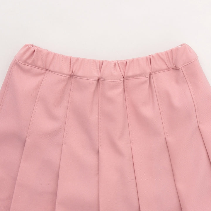 日本童裝 X-girl Stages 學院風上衣及百褶裙套裝 100-140cm 女童款 夏季 TOPS SKIRTS