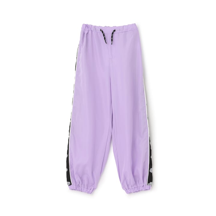 日本童裝 X-girl Stages 接觸冷感 側邊印花長褲 90-140cm 女童款 夏季 PANTS