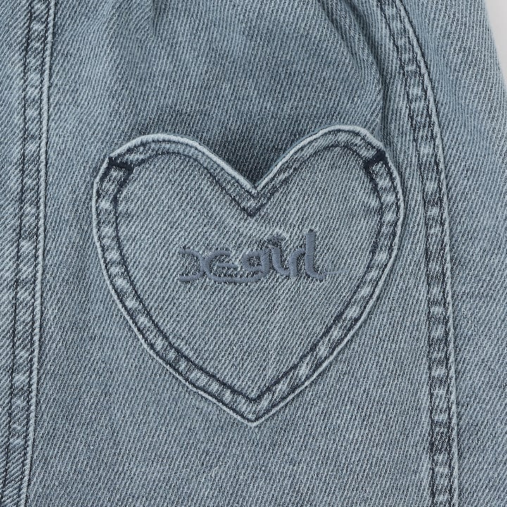 日本童裝 X-girl Stages 鑲鑽Logo喇叭牛仔長褲 90-140cm 女童款 夏季 PANTS