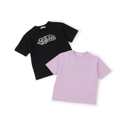 日本童裝 X-girl Stages 水鑽Logo短袖上衣 90-140cm 女童款 夏季 TOPS