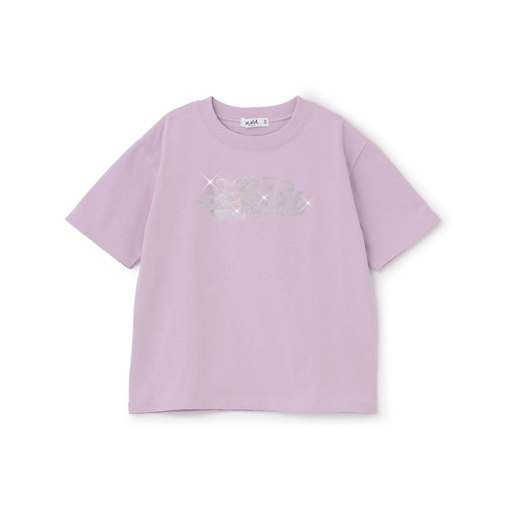 日本童裝 X-girl Stages 水鑽Logo短袖上衣 90-140cm 女童款 夏季 TOPS