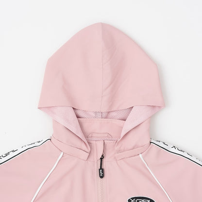 日本童裝 X-girl Stages 防水系列 肩部印花外套 90-140cm 女童款 夏季 OUTERWEAR