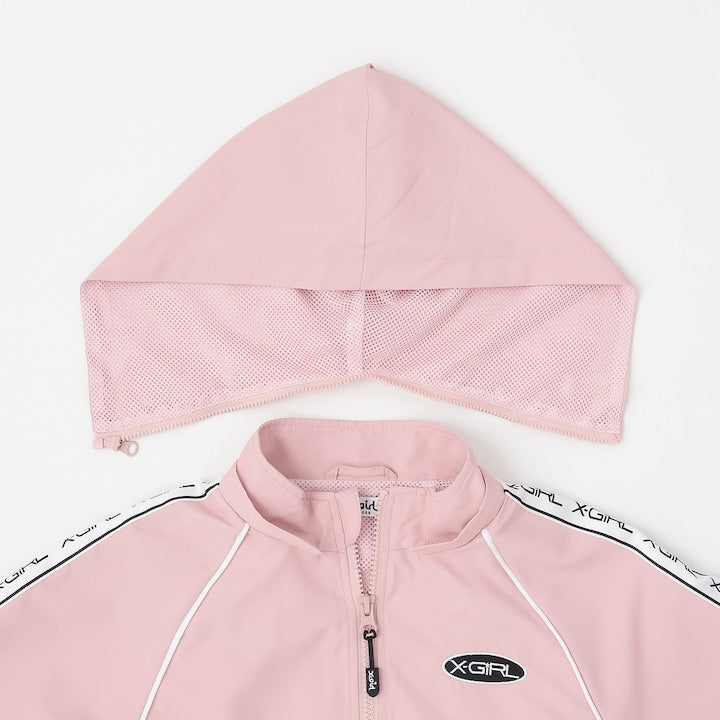 日本童裝 X-girl Stages 防水系列 肩部印花外套 90-140cm 女童款 夏季 OUTERWEAR