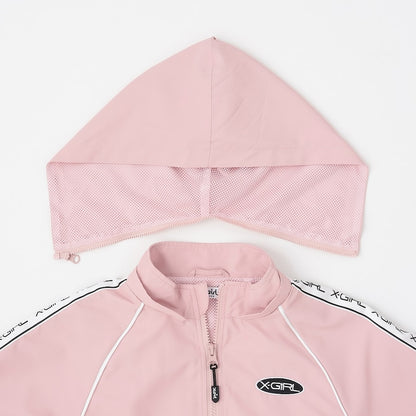 日本童裝 X-girl Stages 防水系列 肩部印花外套 90-140cm 女童款 夏季 OUTERWEAR