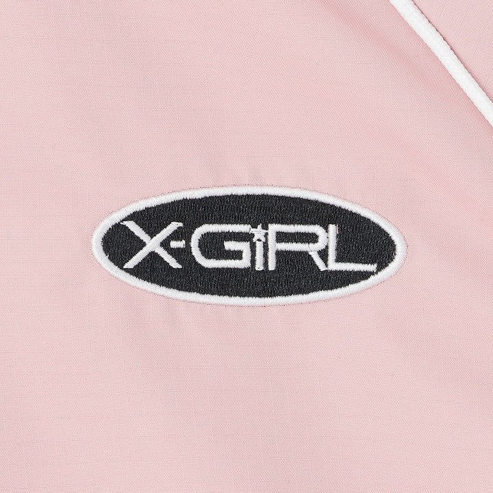 日本童裝 X-girl Stages 防水系列 肩部印花外套 90-140cm 女童款 夏季 OUTERWEAR
