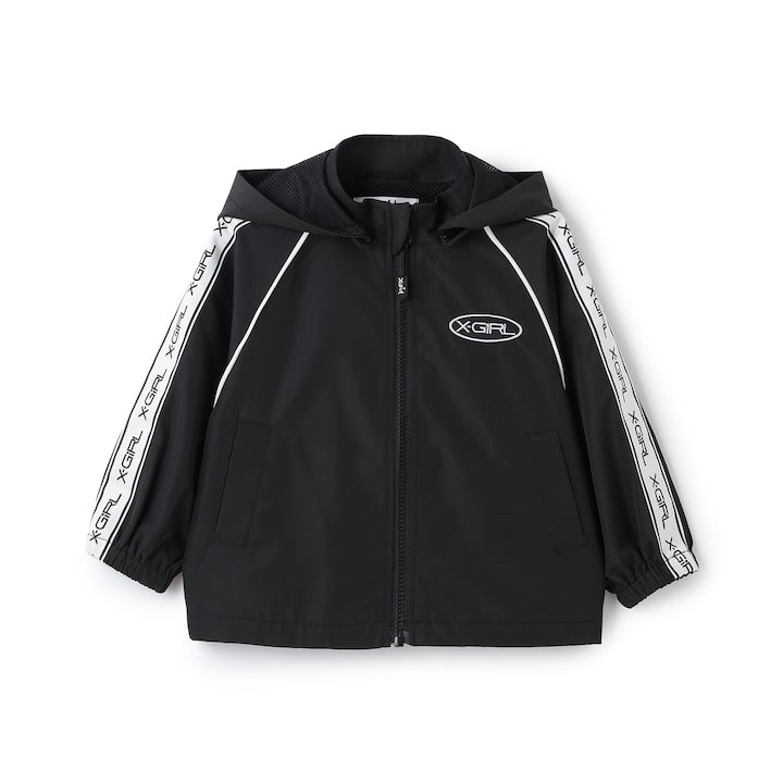 日本童裝 X-girl Stages 防水系列 肩部印花外套 90-140cm 女童款 夏季 OUTERWEAR