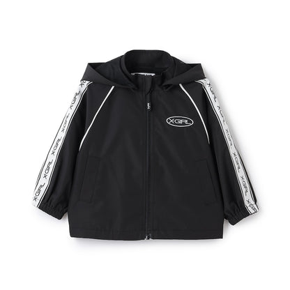 日本童裝 X-girl Stages 防水系列 肩部印花外套 90-140cm 女童款 夏季 OUTERWEAR