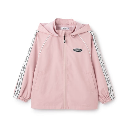 日本童裝 X-girl Stages 防水系列 肩部印花外套 90-140cm 女童款 夏季 OUTERWEAR