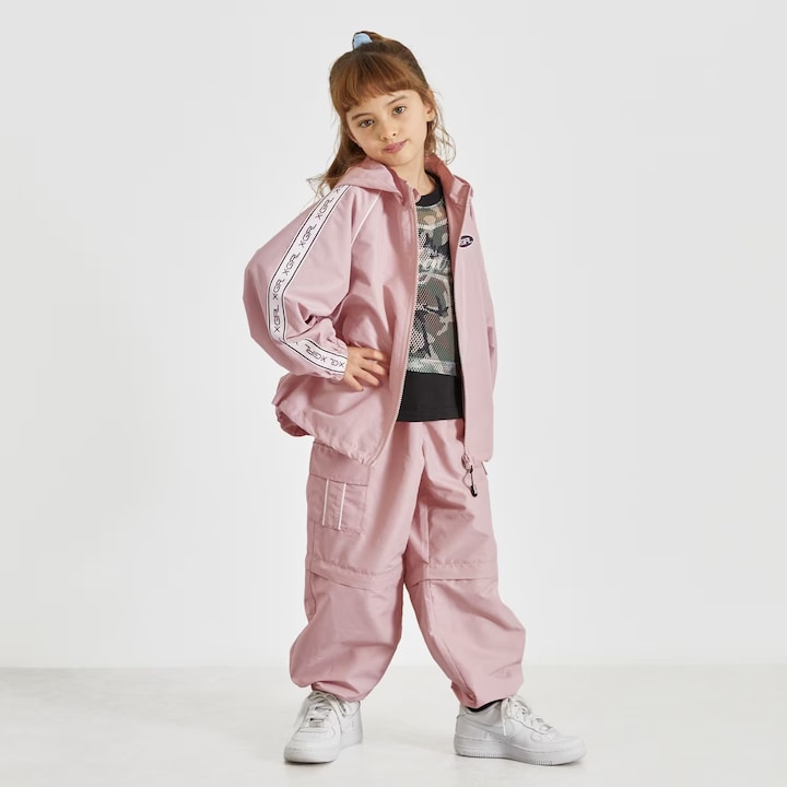 日本童裝 X-girl Stages 防水系列 肩部印花外套 90-140cm 女童款 夏季 OUTERWEAR