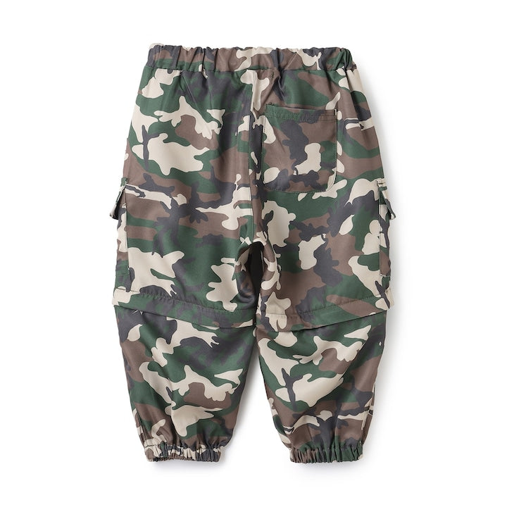 日本童裝 X-girl Stages 防水系列 工裝長褲可變短褲 90-140cm 女童款 夏季 PANTS