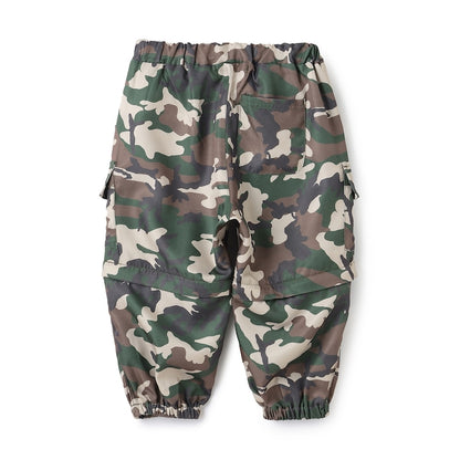日本童裝 X-girl Stages 防水系列 工裝長褲可變短褲 90-140cm 女童款 夏季 PANTS