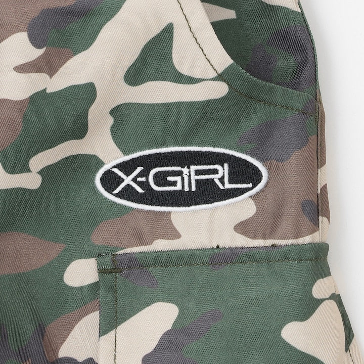 日本童裝 X-girl Stages 防水系列 工裝長褲可變短褲 90-140cm 女童款 夏季 PANTS