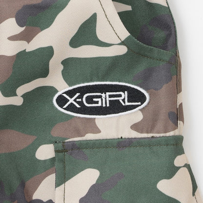 日本童裝 X-girl Stages 防水系列 工裝長褲可變短褲 90-140cm 女童款 夏季 PANTS