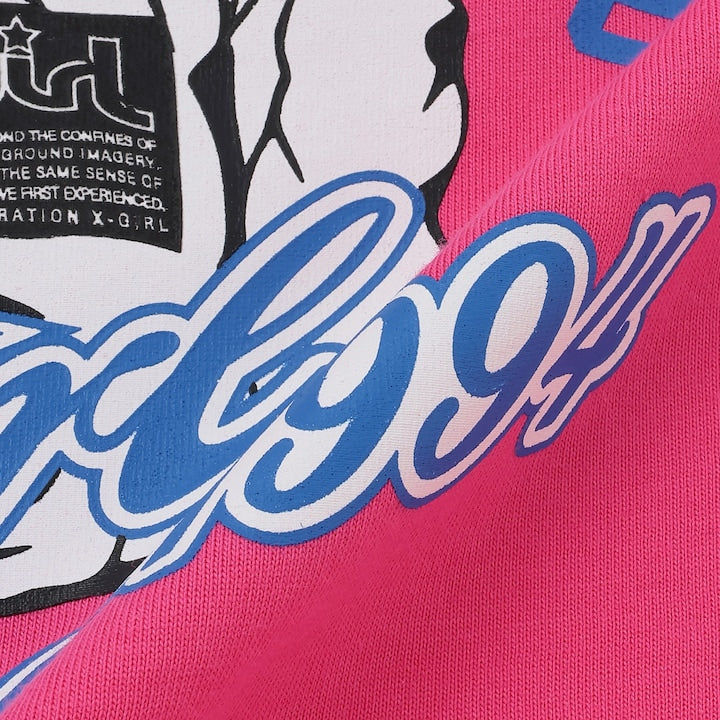 日本童裝 X-girl Stages 插畫印花短袖上衣 90-140cm 女童款 夏季 TOPS