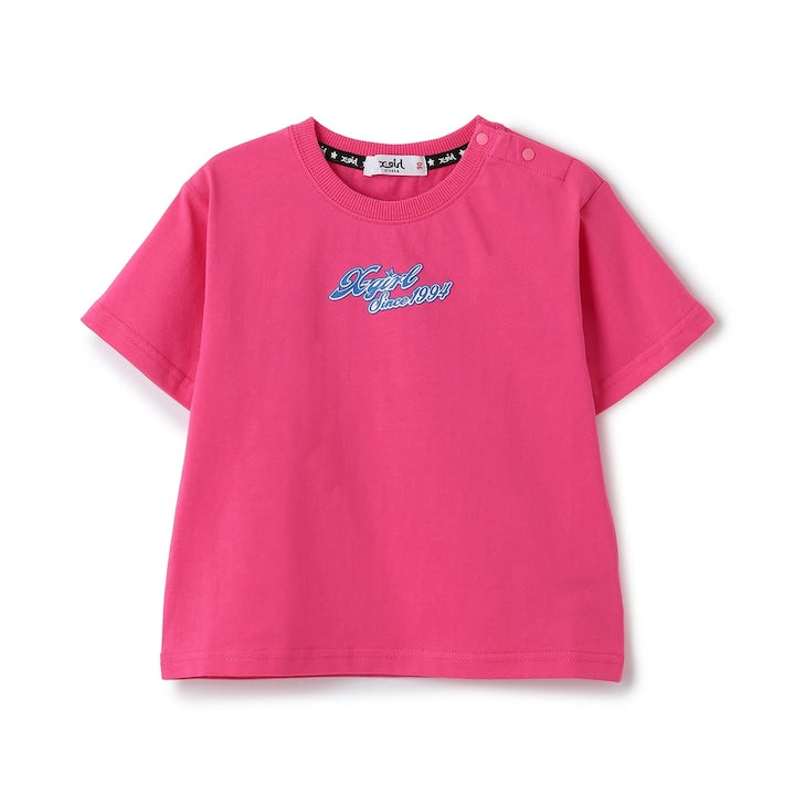 日本童裝 X-girl Stages 插畫印花短袖上衣 90-140cm 女童款 夏季 TOPS