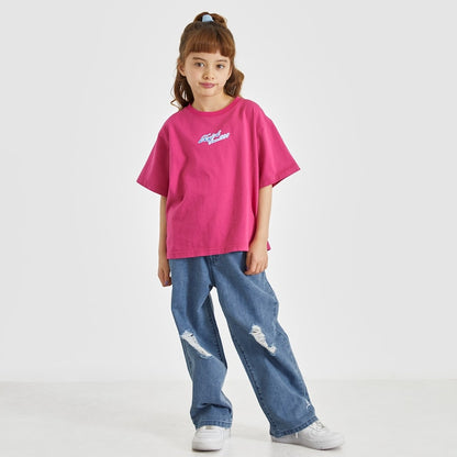 日本童裝 X-girl Stages 插畫印花短袖上衣 90-140cm 女童款 夏季 TOPS