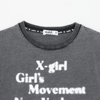 日本童裝 X-girl Stages 網紗手袖上衣 90-140cm 女童款 夏季 TOPS