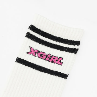 日本直送 X-girl Stages 襪一對 13-21cm 襪系列
