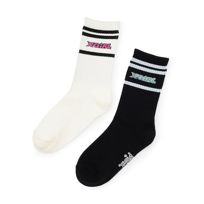 日本直送 X-girl Stages 襪一對 13-21cm 襪系列