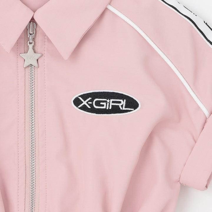 日本童裝 X-girl Stages 防水系列 工裝收腰連身裙 90-140cm 女童款 夏季 DRESSES