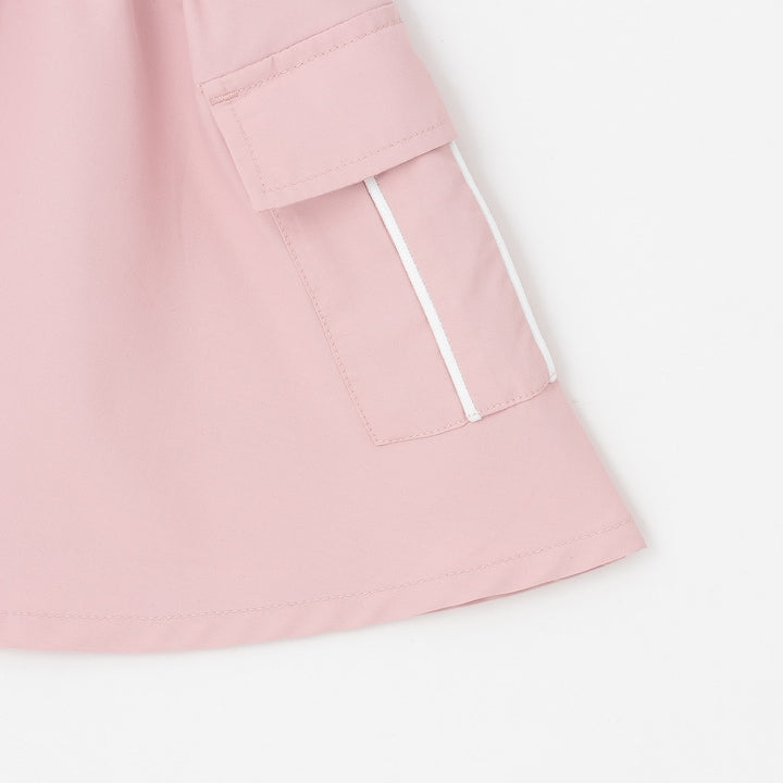 日本童裝 X-girl Stages 防水系列 工裝收腰連身裙 90-140cm 女童款 夏季 DRESSES