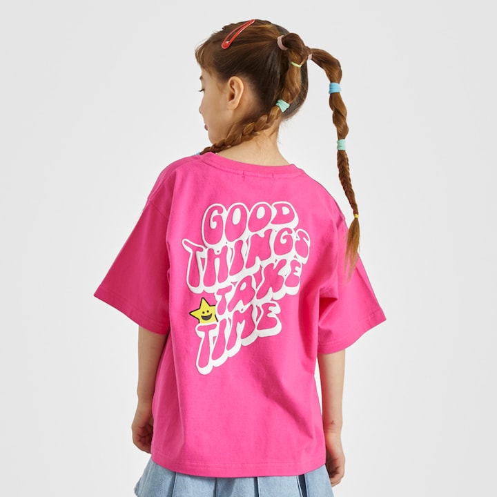 日本童裝 X-girl Stages 背面印花短袖上衣 80-140cm 女童款 夏季 TOPS