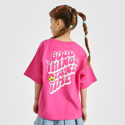 日本童裝 X-girl Stages 背面印花短袖上衣 80-140cm 女童款 夏季 TOPS