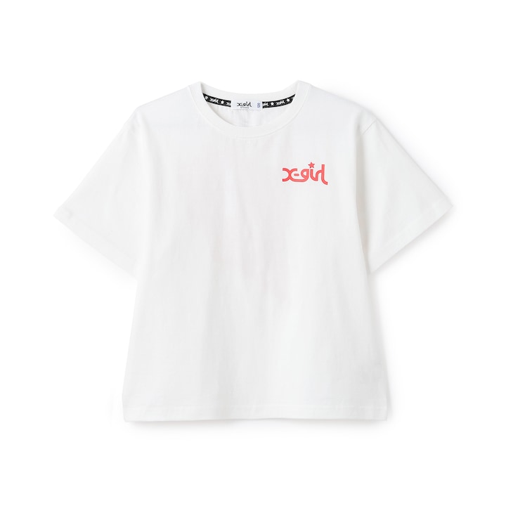 日本童裝 X-girl Stages 背面印花短袖上衣 80-140cm 女童款 夏季 TOPS