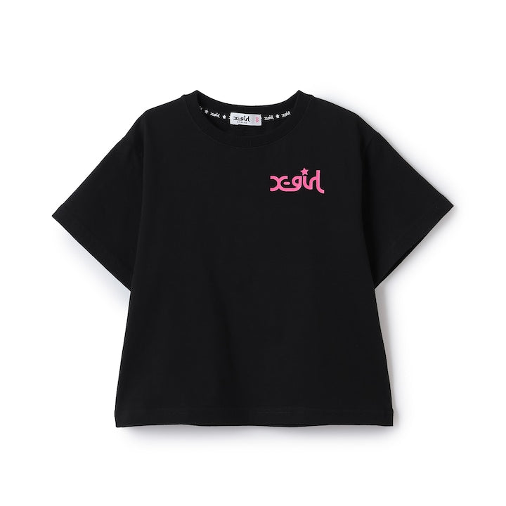 日本童裝 X-girl Stages 背面印花短袖上衣 80-140cm 女童款 夏季 TOPS