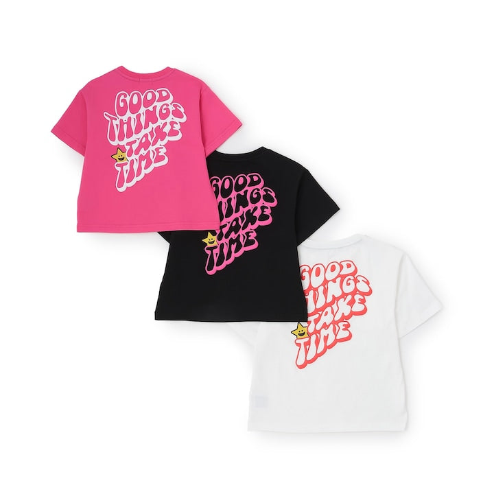 日本童裝 X-girl Stages 背面印花短袖上衣 80-140cm 女童款 夏季 TOPS