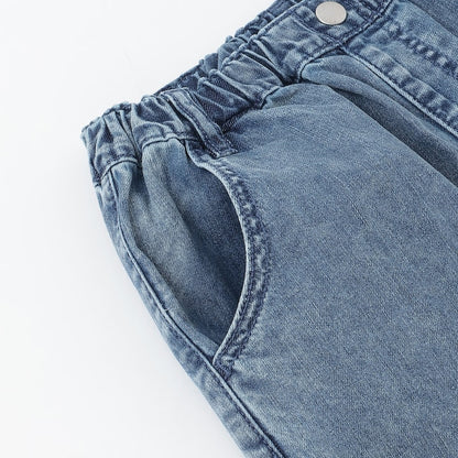 日本童裝 X-girl Stages 破洞闊腿牛仔褲 110-140cm 女童款 夏季 PANTS
